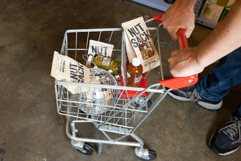 Nutsack Nuts Shopping Cart
