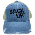Denim SACKUP Snapback Hat - Nutsack Nuts